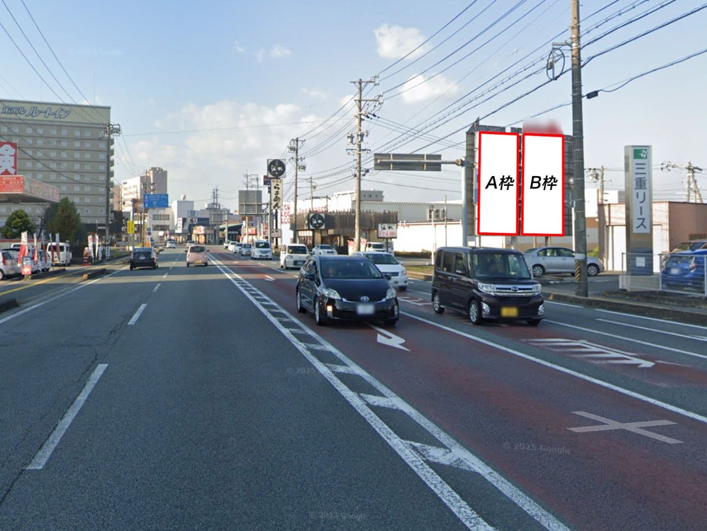 松阪市宮町 宮町交差点北西付近